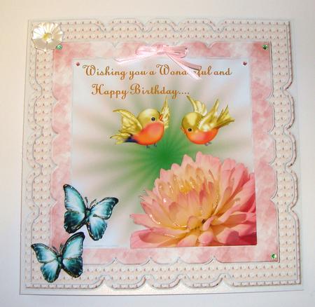 Scallop Birds and Flowers by Fran Turner
