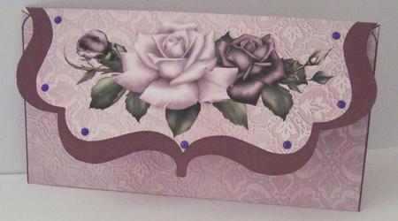 Antique Roses Clutch Bag by Fran Turner