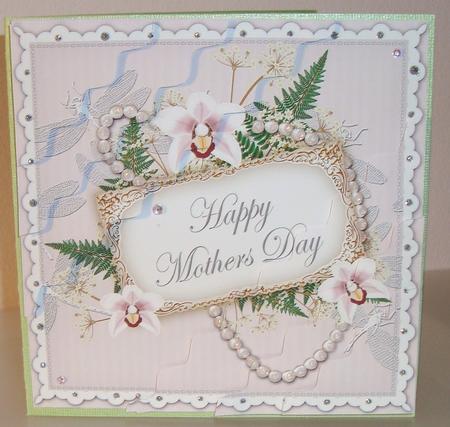 Lilac Hint Orchid Mothers Day 6in Duo Wavy Corner Stacker by Fran Turner