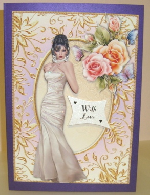 Glamour & Rosy Glow Roses + Decoupage by Fran Turner