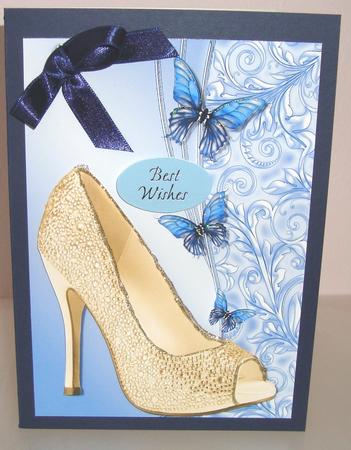 Lovely Gold Shoe by Fran Turner
