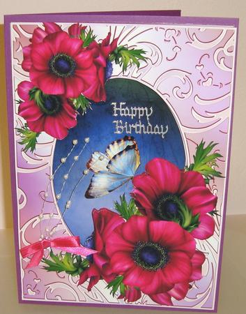 Anemones & Shimmering Frame + Extra Frame by Fran Turner