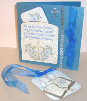 Girl and Boy Christening Pocket Toppers by Fran Turner
