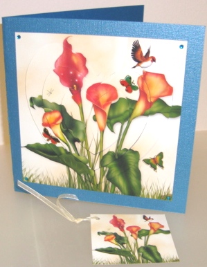 Calla Lilies Heart Shaped Pyramid by Fran Turner