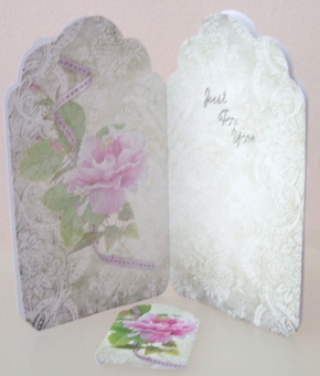 Shaped Card Insert by Fran Turner