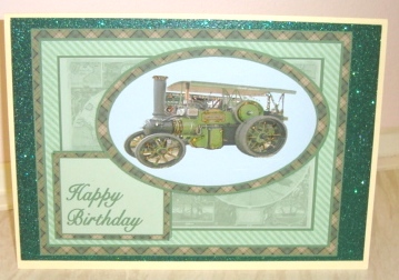 Traction Engine Quick Card- Green by Fran Turner
