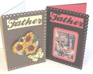 Scalloped Edged Father Card by Fran Turner