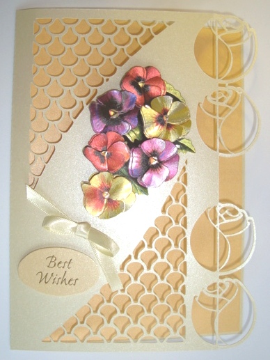 Rose Edges Lattice Card by Fran Turner