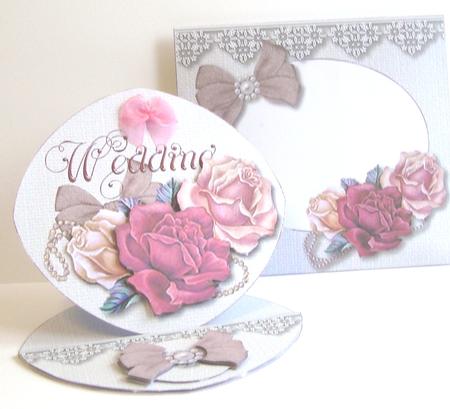 Spring Love Oval Easel Card & Envelope Kit by Fran Turner