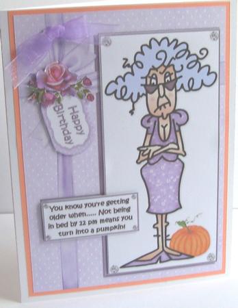 Stella Needs to Be in Bed Early Quick Card by Fran Turner