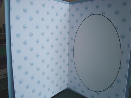 Blue and White Spot Insert by Fran Turner