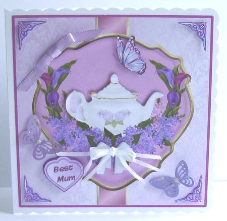 Lavender Flowers with Teapot Qs by Fran Turner