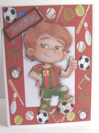 Just Scored a Goal, Little Footballer by Fran Turner