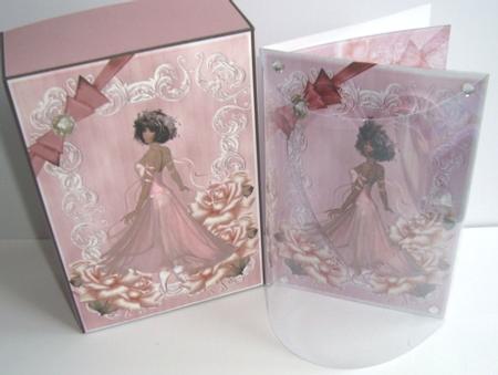 Pink Fae Dome Card Kit by Fran Turner