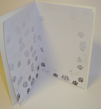 Bones,bowls & Paw Print Insert by Fran Turner