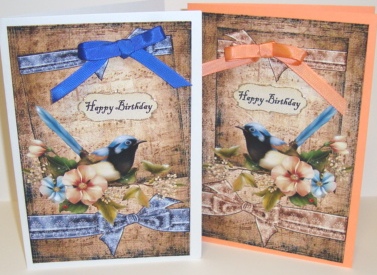 Birds and Bows Vintage by Fran Turner