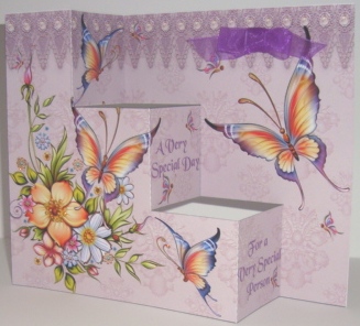 3 Step Butterfly Cameo Card by Fran Turner