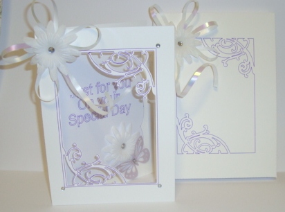 Fancy Frame Peephole Card and Box  by Fran Turner