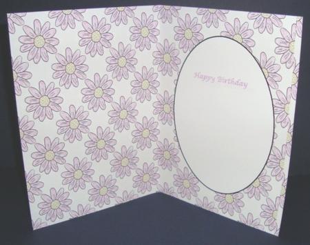 Pink and White Daisy Backing Sheet by Fran Turner