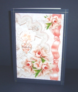 Pink Lace and Blossoms by Fran Turner