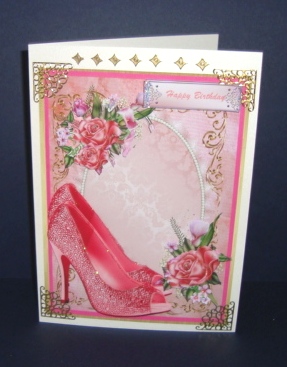 Beautiful Cerise Shoes and Roses by Fran Turner