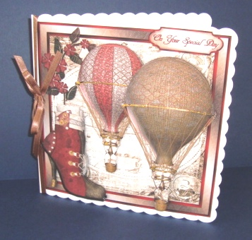 Steampunk Diva 8" Square Card Mini-kit by Fran Turner
