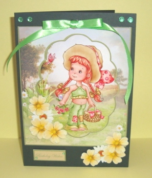 Picnic Time in the Meadow Card Front and Topper by Fran Turner