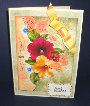 Petunias for Granny 5x7 Mock Envelope by Fran Turner