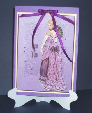 Going to the Ball 2 - Card Front & Decoupage by Fran Turner
