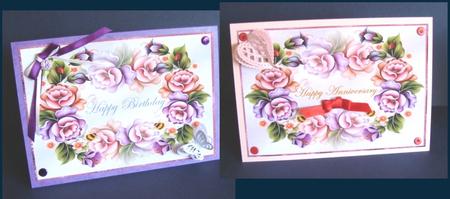 Toppers Roses Birthday Anniversary by Fran Turner