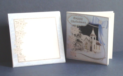Silent Night - Blue Mini Card and Envelope by Fran Turner