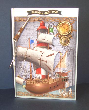 Time to Sail Two with Decoupage by Fran Turner