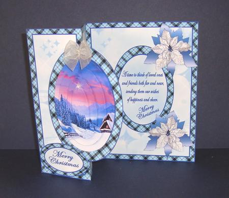 Christmas Scene with Verse Mini Kit (blue) by Fran Turner