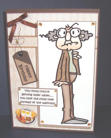 Gus is Getting Older Quick Card by Fran Turner