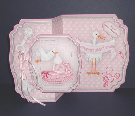 Special Delivery - Baby Girl Fold Back Mini Kit by Fran Turner