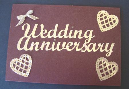 Special Wedding Anniversary Sentiments and Mats by Fran Turner