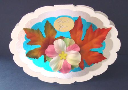 Fancy Oval Card Template and Mats by Fran Turner