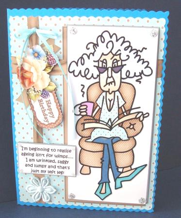 Stella Realises Ageing Isn't for Wimps Quick Card by Fran Turner