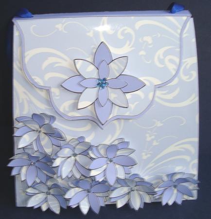 Large Gift Handbag - Lilac Flourish by Fran Turner