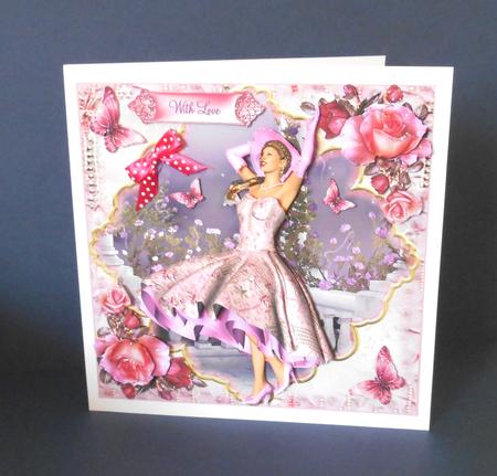 1950's the Arrival Mini Kit Card Front by Fran Turner