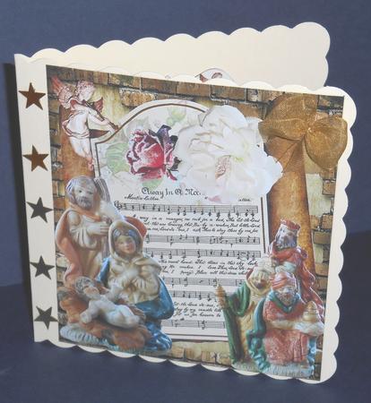 Christmas Song Music Quick Card Topper & Insert by Fran Turner