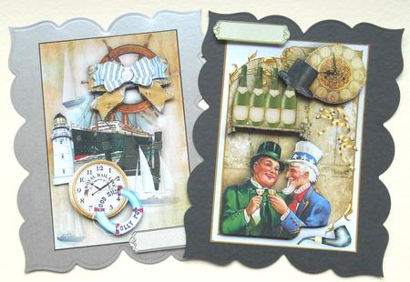 Male Cards x 2 by Fran Turner