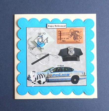Bad Dog Police Topper & Decoupage by Fran Turner