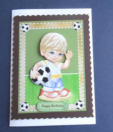 Little Footballer on the Field by Fran Turner