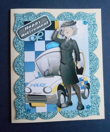 Policewoman Retirement Dudess by Fran Turner