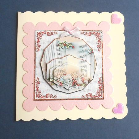 Musical Christmas Card with Topper by Fran Turner