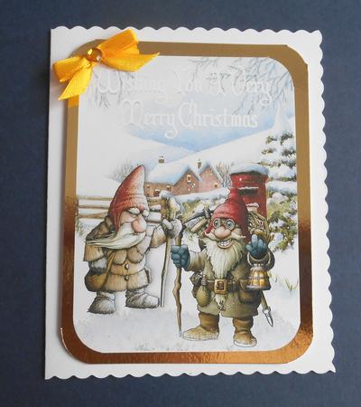 Any Room at the Inn! Christmas Gnomes A4 by Fran Turner