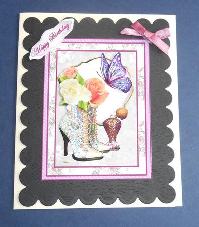 Boots and Roses Decoupage by Fran Turner