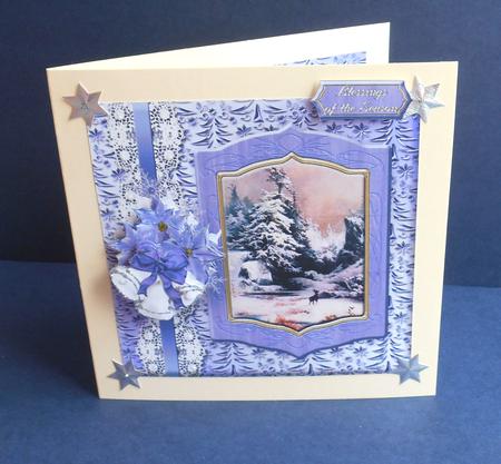 Deer in the Snow Vintage Art Mini Kit by Fran Turner