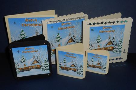 Christmas House Toppers by Fran Turner